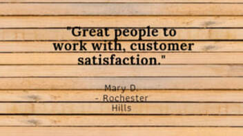 Customer testimonial 